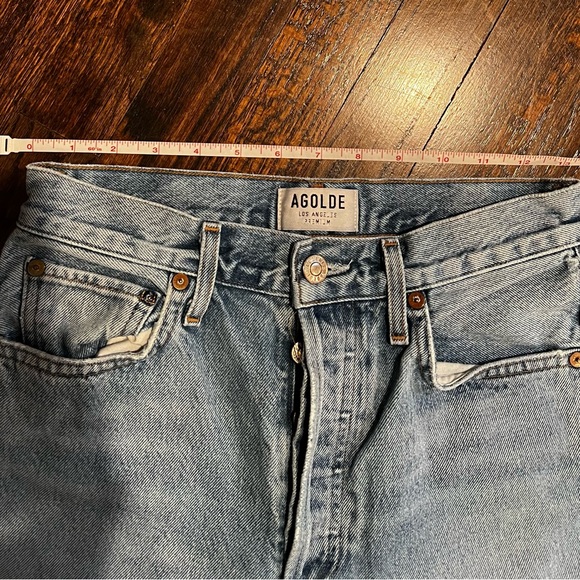 AGOLDE Riley High Rise Straight Crop in Zephyr size 26 EXCELLENT condition - Picture 9 of 11